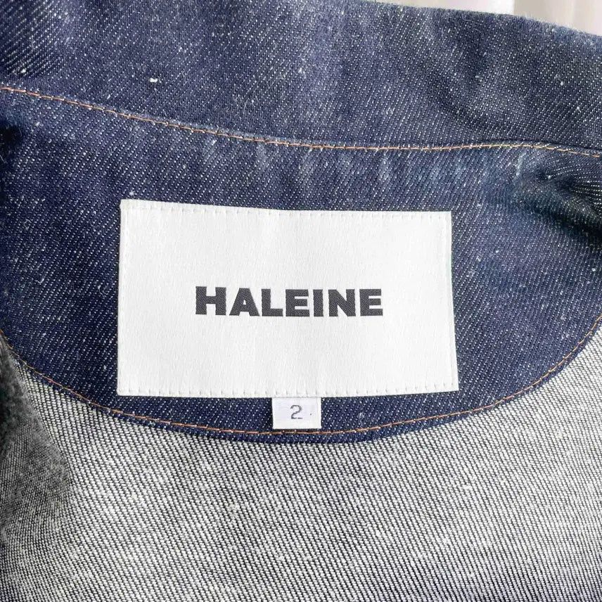 [BUNJANG] Haleine Indigo V-Cut Off Half Sleeve Shirt Jacket / C1 알렌느 인디고 브이컷오프 하프슬리브 셔츠 자켓 2사이즈