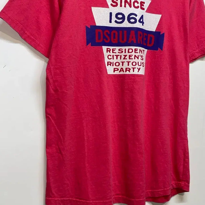[BUNJANG] Dsquared2 1964 Red Short Sleeve T-shirt / 디스퀘어드2 1964 반팔 티셔츠 레드