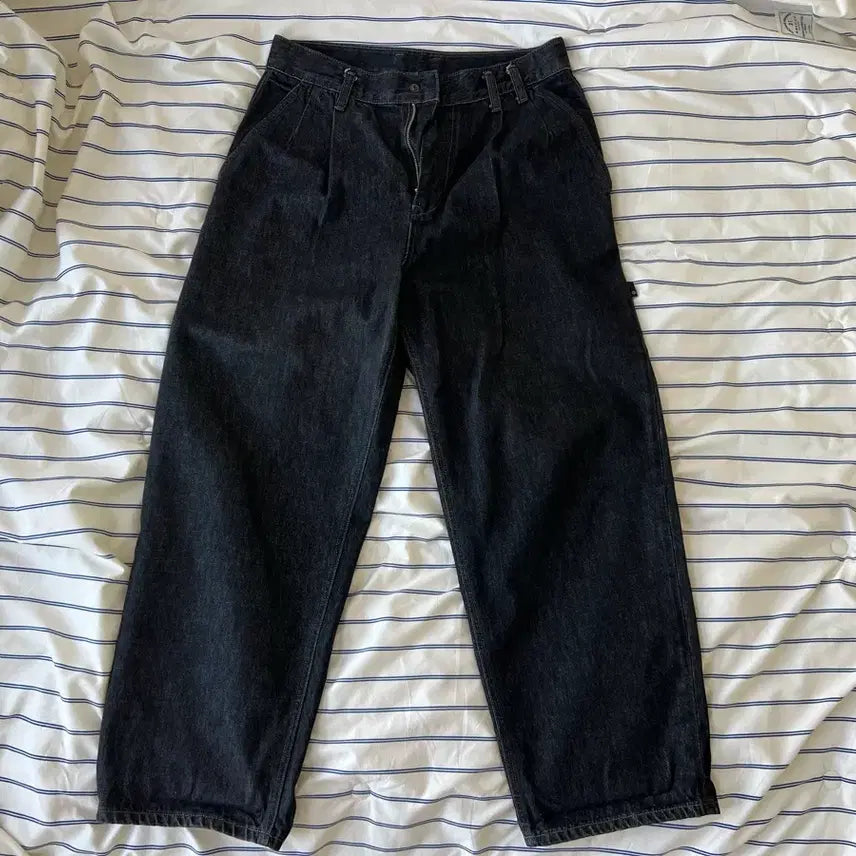 [BUNJANG] Moif Belted Denim Pants / 모이프 벨티드 데님