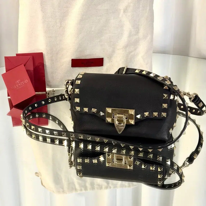 [BUNJANG] Valentino Rockstud Mini Crossbody Bag / [풀구성] 발렌티노 락스터드 미니 크로스백