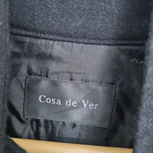 [BUNJANG] COSA DE VER Black High Neck Belted Long Coat [M] Women&