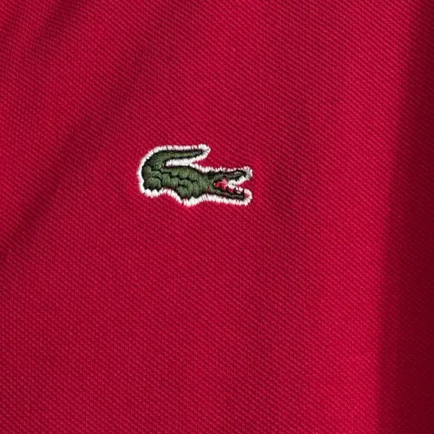 [BUNJANG] Lacoste Red Pique Polo T-shirt / 라코스테 레드 피케 폴로 반팔티