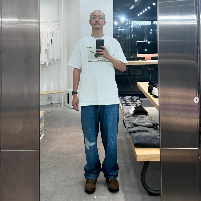 [BUNJANG] SSZ Digital Denim Print Sweatpants Blue L / SSZ 24aw 디지털 데님 전사프린트 스웻팬츠 블루 L