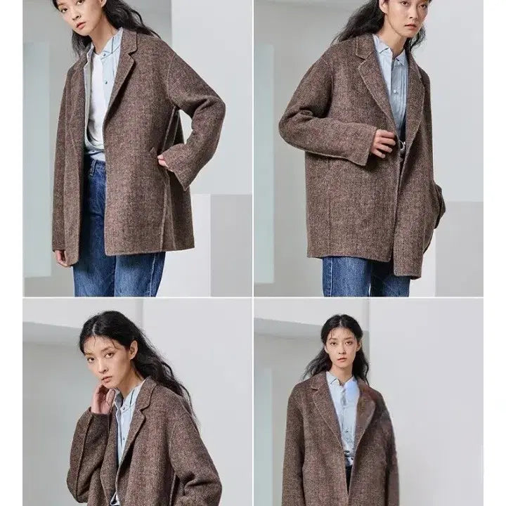 [BUNJANG] Kimseoryong Brown Cashmere Wool Handmade Coat / 김서룡 브라운 캐시미어 모직 핸드메이드 코트/55/앨리스/1020