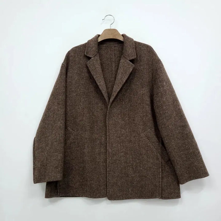 [BUNJANG] Kimseoryong Brown Cashmere Wool Handmade Coat / 김서룡 브라운 캐시미어 모직 핸드메이드 코트/55/앨리스/1020