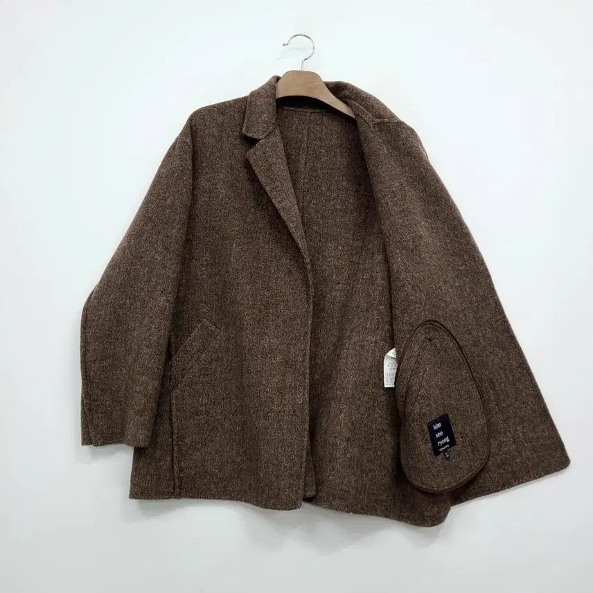 [BUNJANG] Kimseoryong Brown Cashmere Wool Handmade Coat / 김서룡 브라운 캐시미어 모직 핸드메이드 코트/55/앨리스/1020