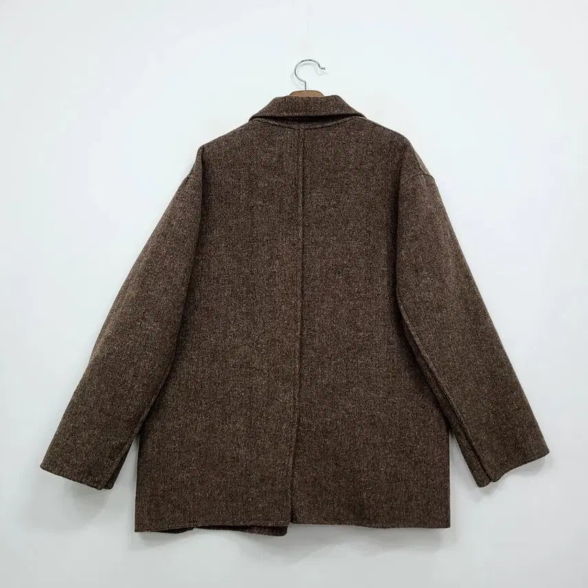 [BUNJANG] Kimseoryong Brown Cashmere Wool Handmade Coat / 김서룡 브라운 캐시미어 모직 핸드메이드 코트/55/앨리스/1020