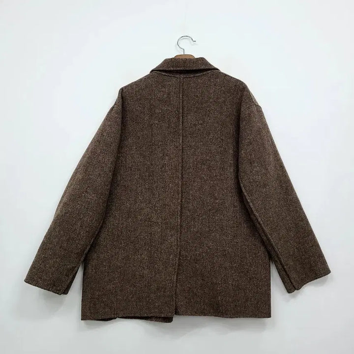 [BUNJANG] Kimseoryong Brown Cashmere Wool Handmade Coat / 김서룡 브라운 캐시미어 모직 핸드메이드 코트/55/앨리스/1020