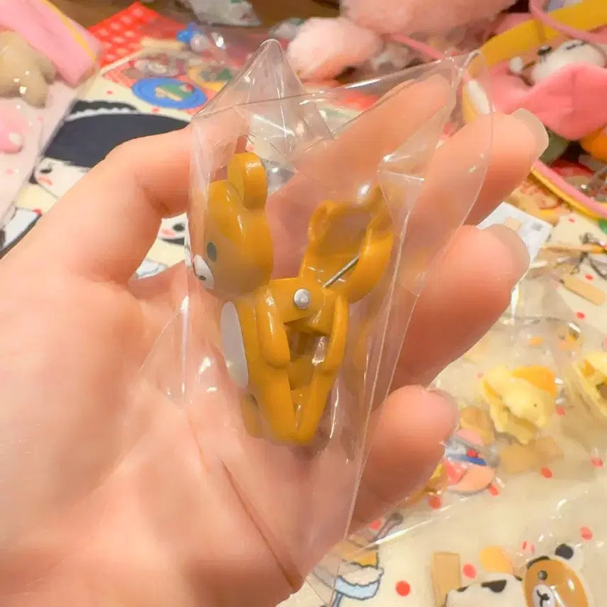 [BUNJANG] San-X Rilakkuma Ladybug Figure Clip / 고전 산엑스 리락쿠마 무당벌레 피규어 집게