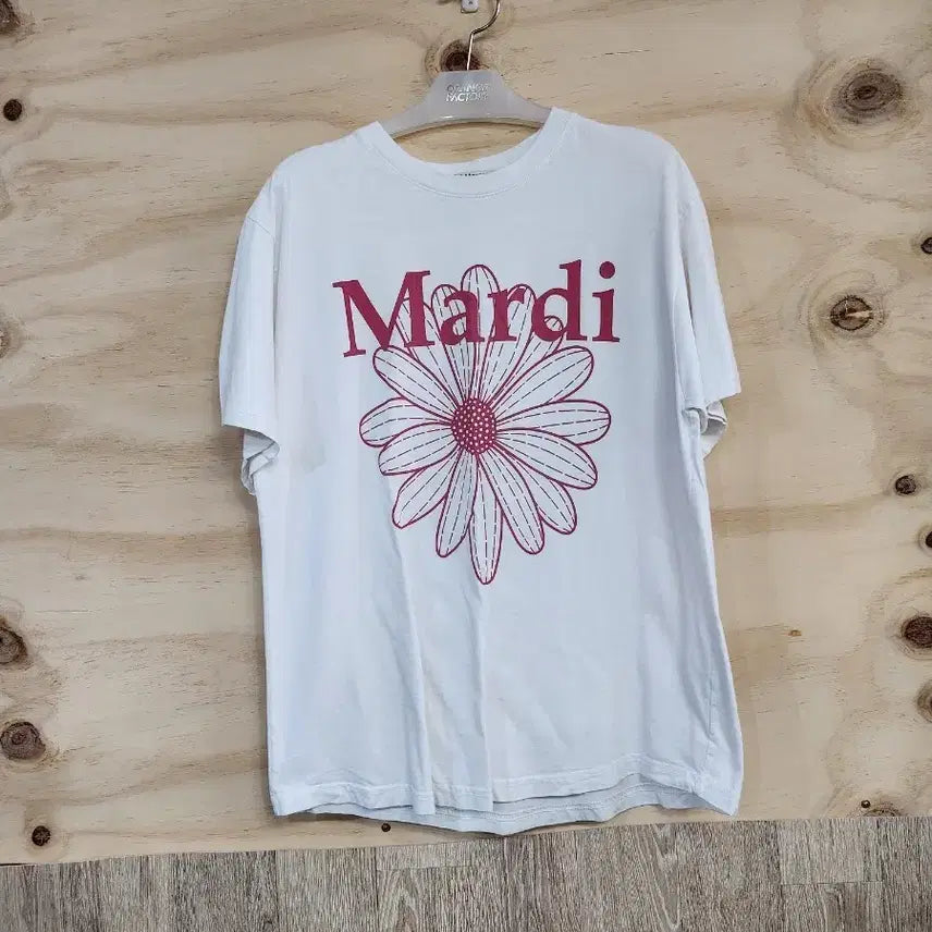 [BUNJANG] Mardi Mercredi Flower Short Sleeve T-shirt / 4620 마르디 메크르디 플라워 반팔 티셔츠