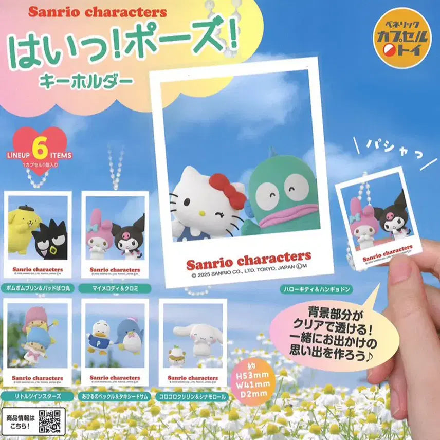 [BUNJANG] Sanrio Hii Cheese Frame Gacha 6-Piece Set / 산리오 하잇 치즈 프레임 가챠 6종세트