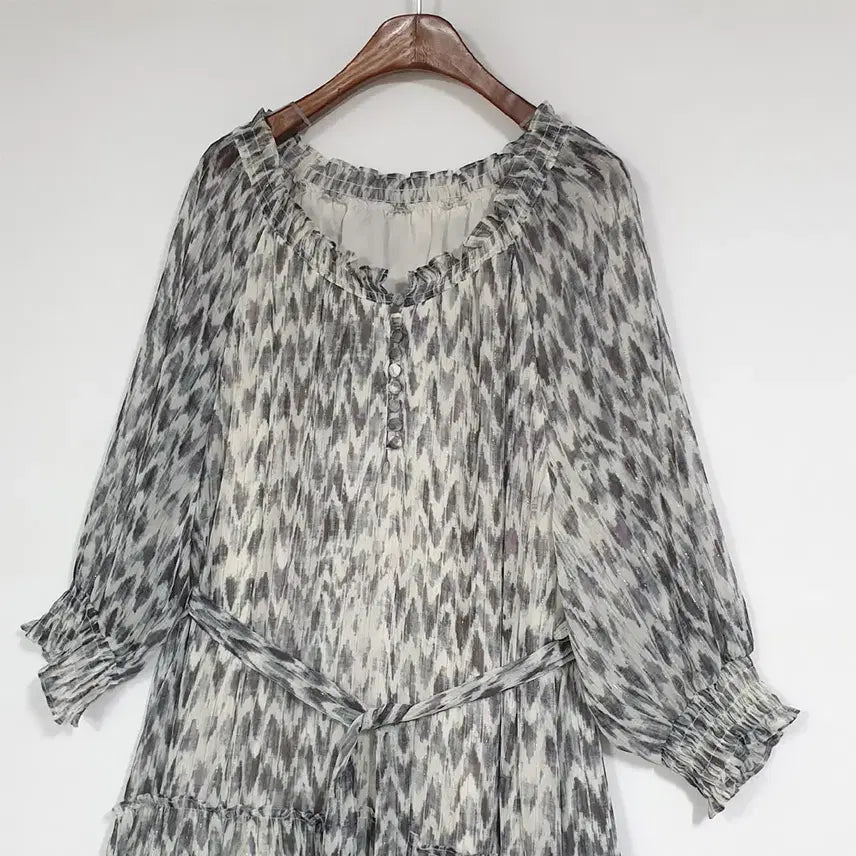 [BUNJANG] PAUL&amp;JOE Chiffon Tiered Dress / PAUL&amp;JOE 쉬폰 티어드원피스 66