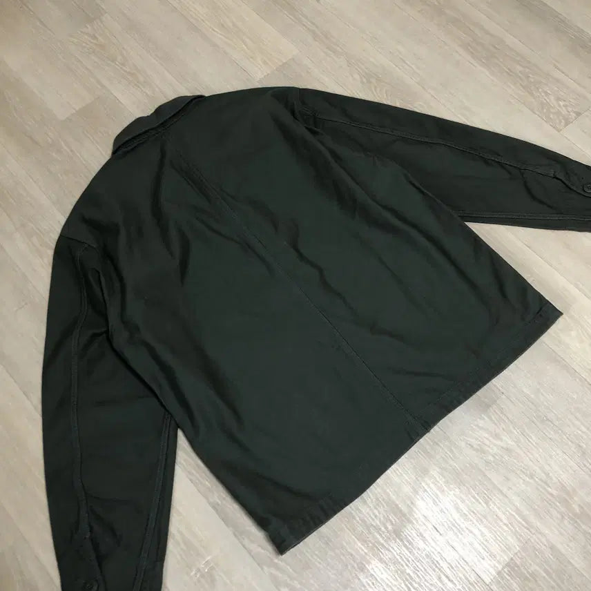 [BUNJANG] Musinsa Standard Cotton Back Sateen Chore Work Jacket / M) 새상품 무탠다드 코튼 백사틴 초어 워크 자켓 카키 &amp; 네이비
