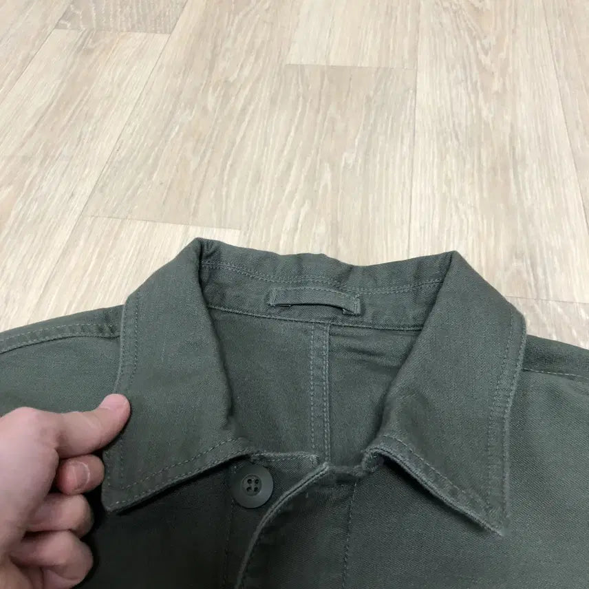 [BUNJANG] Musinsa Standard Cotton Back Sateen Chore Work Jacket / M) 새상품 무탠다드 코튼 백사틴 초어 워크 자켓 카키 &amp; 네이비
