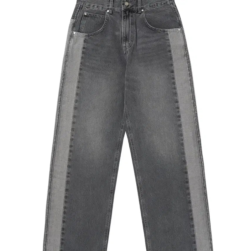 [BUNJANG] ADD. Gray Washed Denim Pants / ADD. 그레이 워싱 데님 팬츠