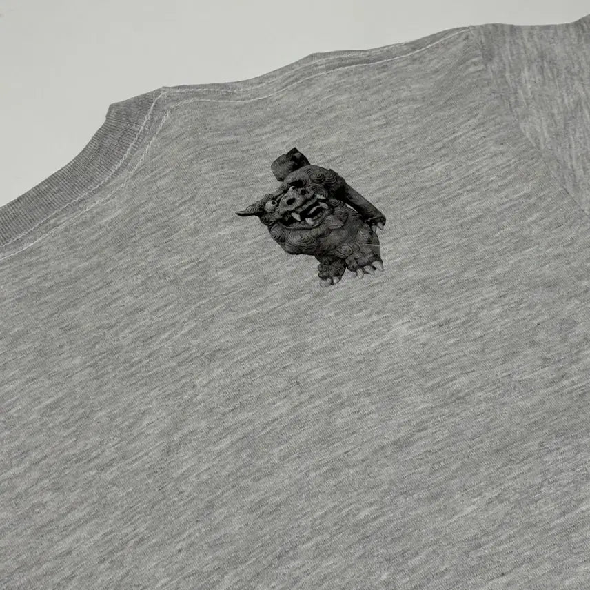 [BUNJANG] Shisa Collage Art Graphic T-shirt / 오키나와 시사(Shisa) 콜라주 아트 그래픽 티셔츠