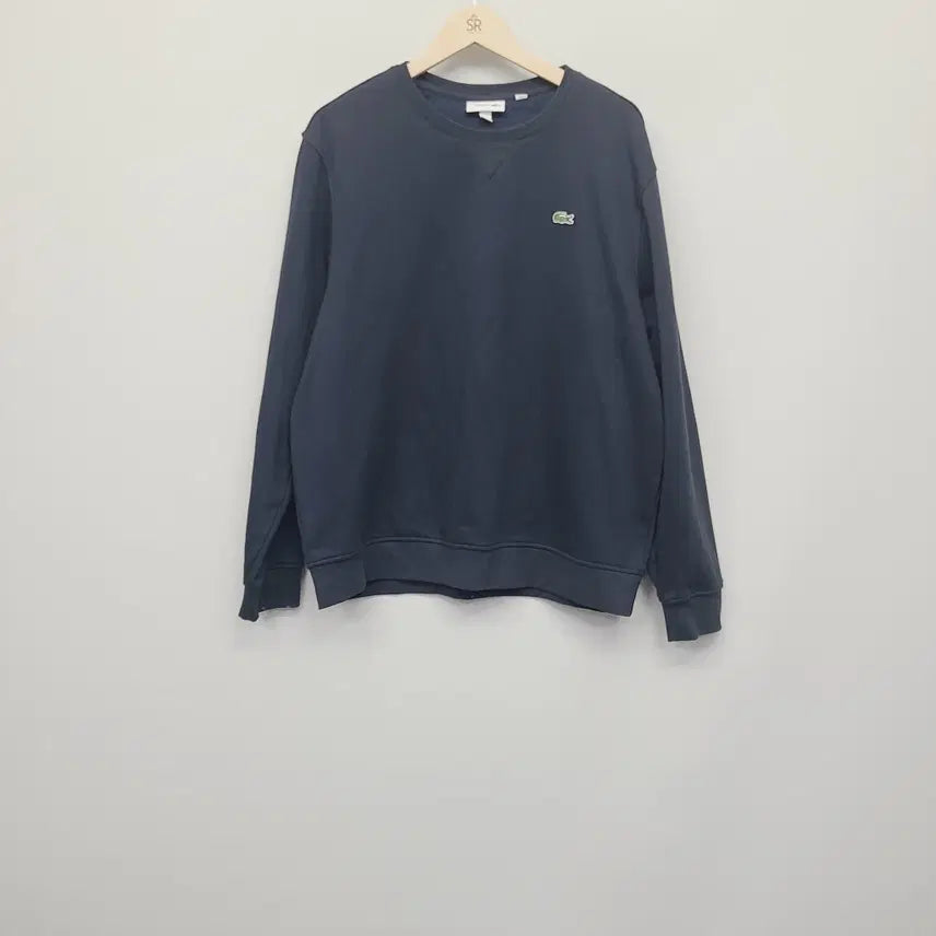 [BUNJANG] Lacoste Sport SH1505 Navy Fleece Sweatshirt / 라코스테 스포츠 기모 맨투맨 네이비 SH1505 (6/XL)