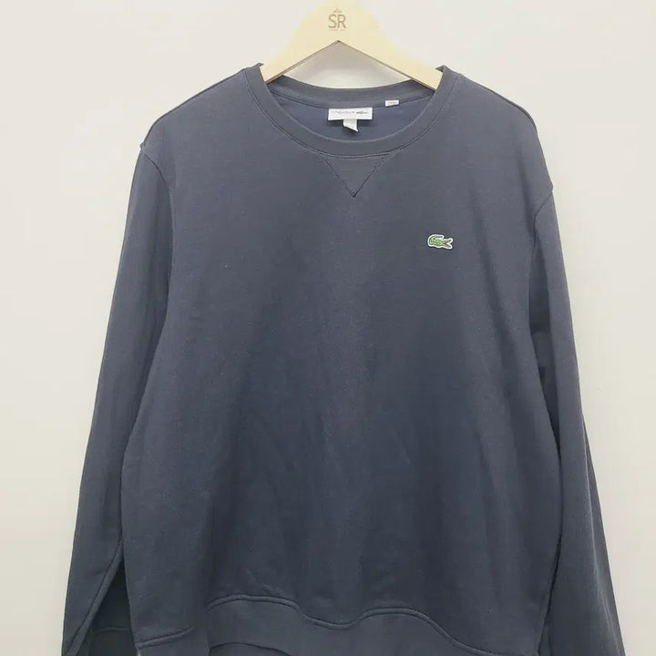 [BUNJANG] Lacoste Sport SH1505 Navy Fleece Sweatshirt / 라코스테 스포츠 기모 맨투맨 네이비 SH1505 (6/XL)