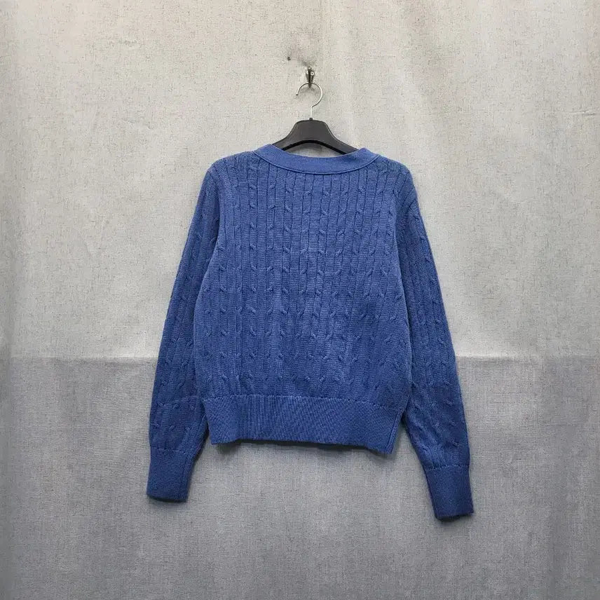 [BUNJANG] AtG Blue Cable Knit Cardigan / AtG 블루 꽈배기 니트 가디건