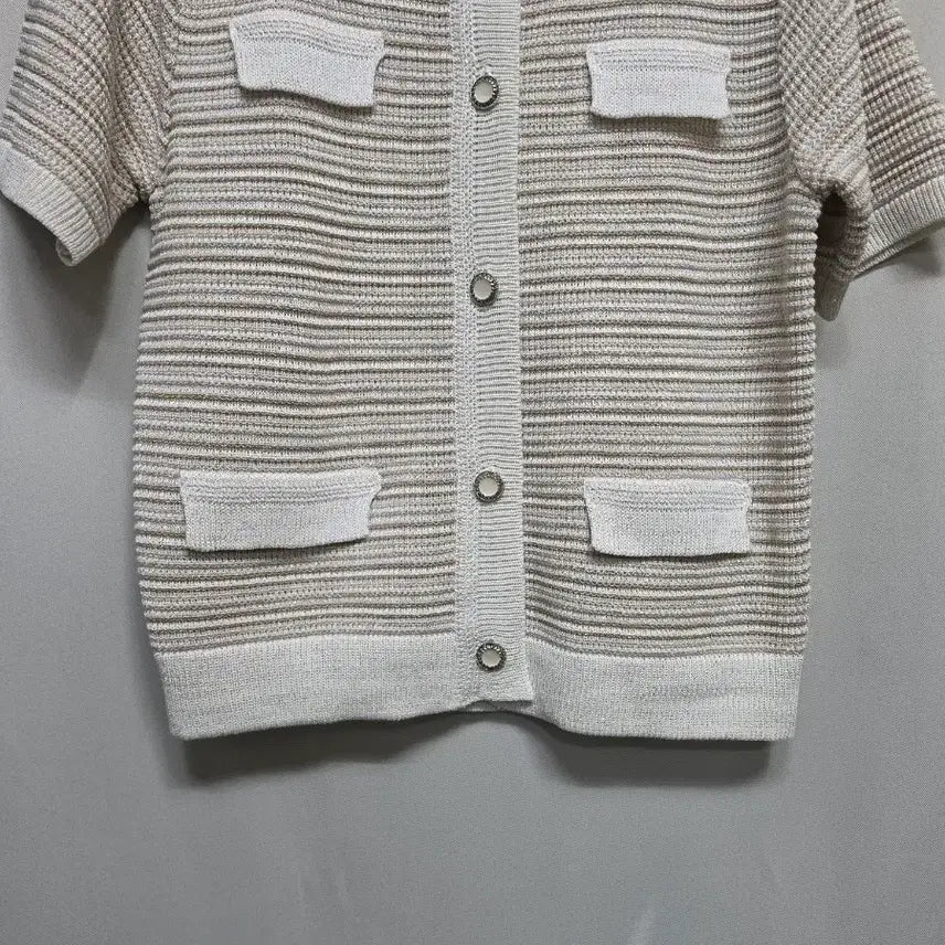 [SOLD OUT] W9 반팔 니트 가디건 아이보리