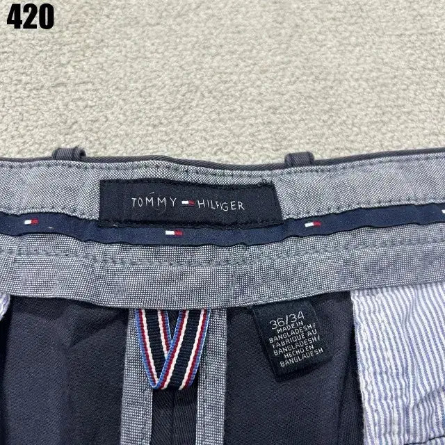 [BUNJANG] Tommy Hilfiger Navy Cotton Casual Pants / 타미힐피거 네이비 면바지 남성 캐주얼 팬츠
