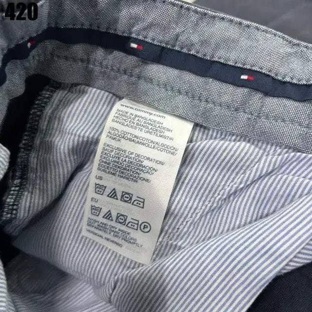 [BUNJANG] Tommy Hilfiger Navy Cotton Casual Pants / 타미힐피거 네이비 면바지 남성 캐주얼 팬츠