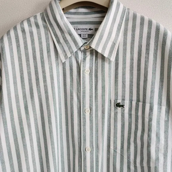 [BUNJANG] Lacoste Oxford Stripe Shirt (XL) / 라코스테 옥스퍼드스트라이프 셔츠(XL