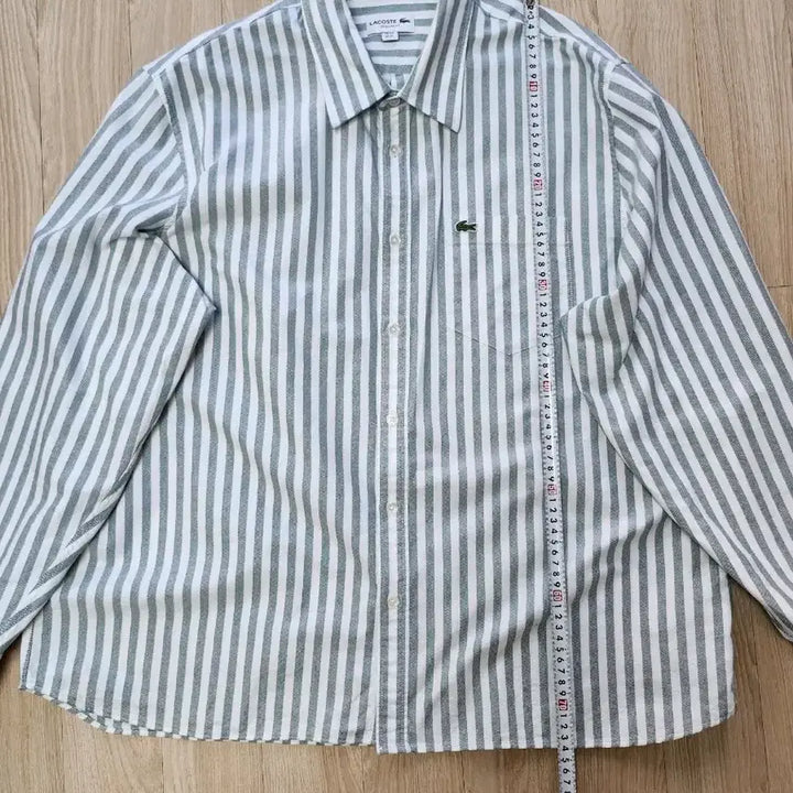 [BUNJANG] Lacoste Oxford Stripe Shirt (XL) / 라코스테 옥스퍼드스트라이프 셔츠(XL