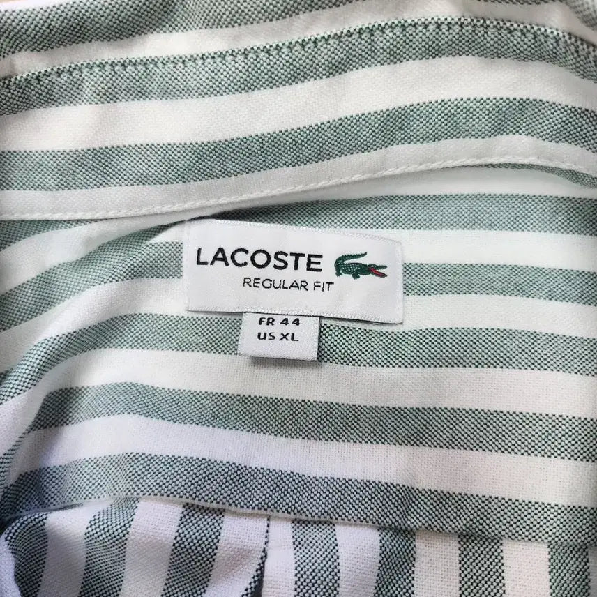 [BUNJANG] Lacoste Oxford Stripe Shirt (XL) / 라코스테 옥스퍼드스트라이프 셔츠(XL