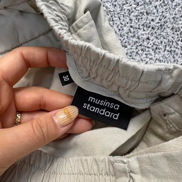 [BUNJANG] Musinsa Standard Cotton Linen Bending Pants / 30 무신사스탠다드 코튼 린넨 밴딩 바지 0421J
