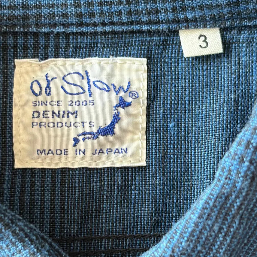 [BUNJANG] Orslow Indigo Linen Check Shirt / Orslow(오어슬로우) - Indigo Linen Shirt Check