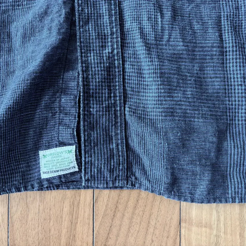 [BUNJANG] Orslow Indigo Linen Check Shirt / Orslow(오어슬로우) - Indigo Linen Shirt Check