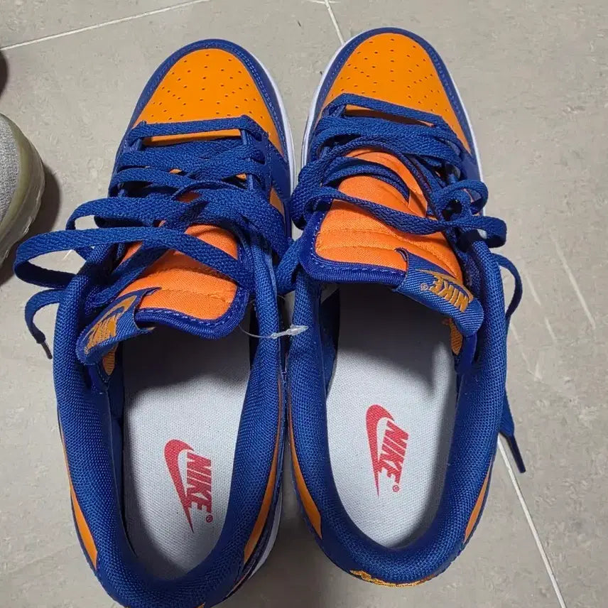[BUNJANG] Nike Dunk Low Orange/Blue Sneakers / 나이키 오렌지/블루 덩크로우 275