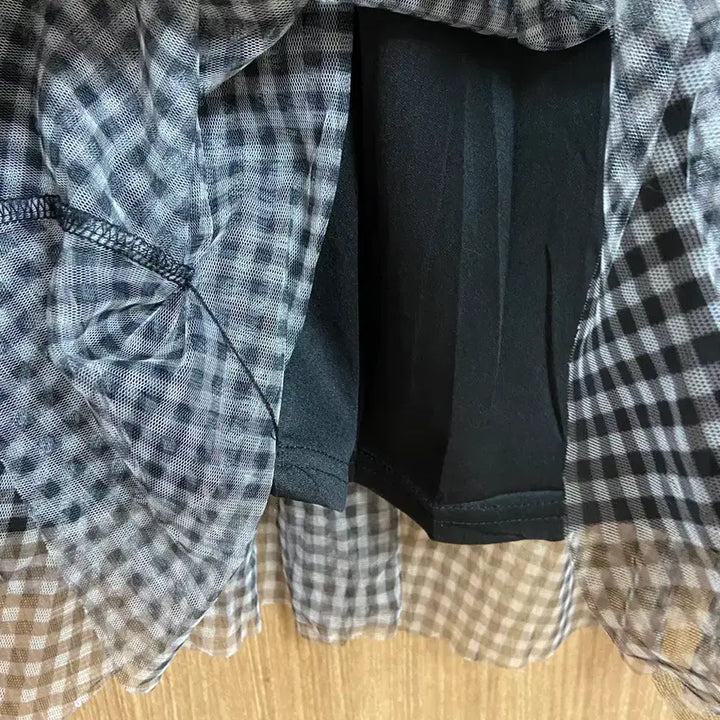 [SOLD OUT] 재팬빈티지 김엄 체크 롱 샤스커트 블랙