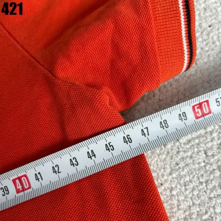[BUNJANG] Lacoste Orange Pique T-shirt / 라코스테 오렌지색 피케 반팔티