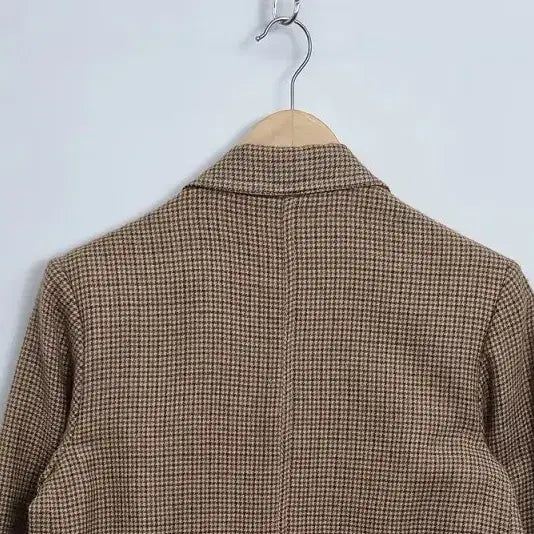 [BUNJANG] Vintage Brown Check Blazer [M] Wool 100% Women&
