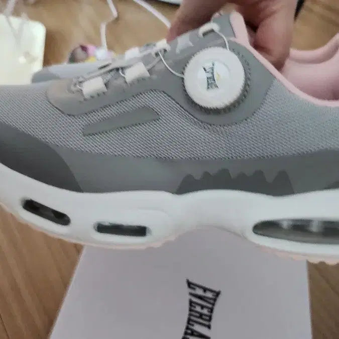 [BUNJANG] Everlast Gray/Pink Dial Sneakers / 에버라스트 다이얼 운동화 그레이/핑크 새상품