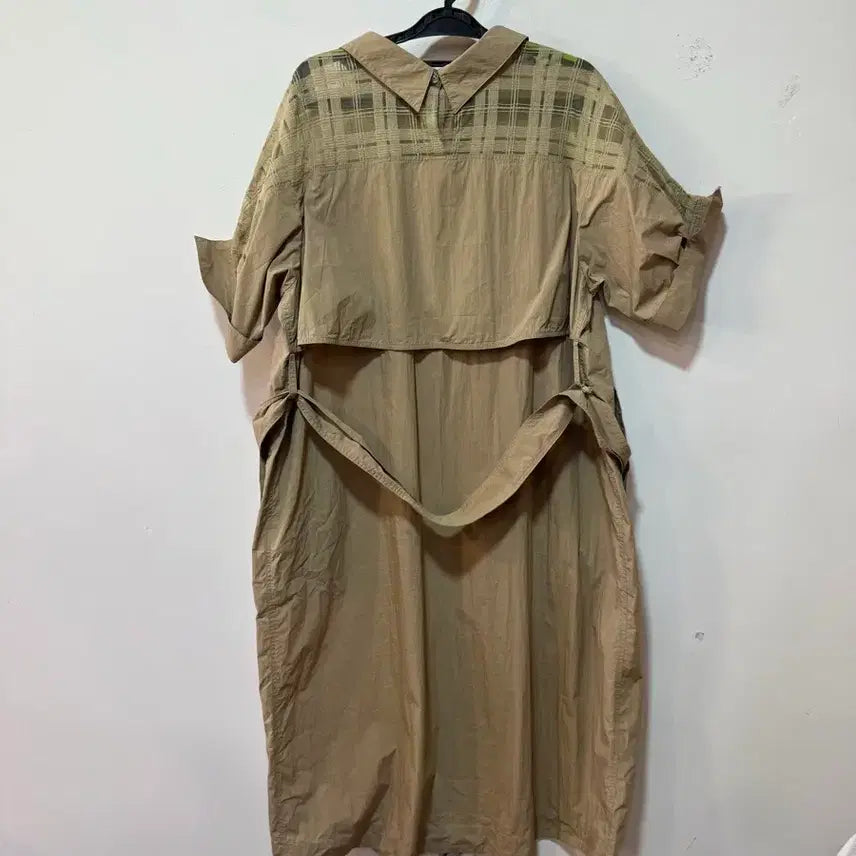 [SOLD OUT] SYSTEM 체크 패턴 셔츠 원피스