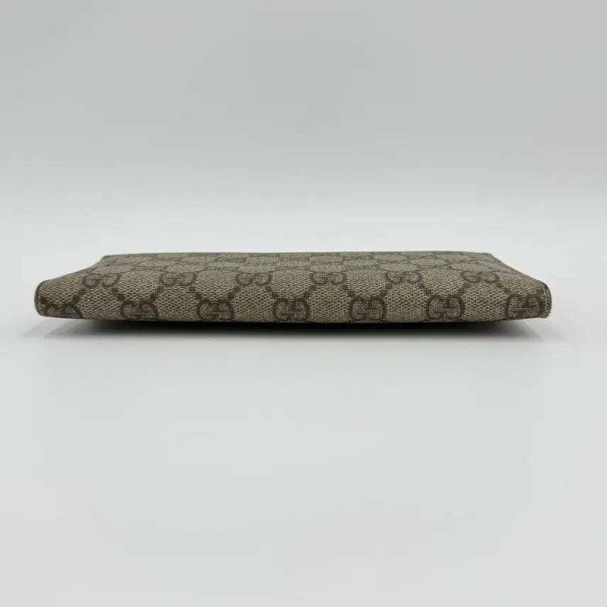 [BUNJANG] Gucci GG Logo PVC Long Wallet / 구찌 GG로고 PVC 장지갑 브라운 256926