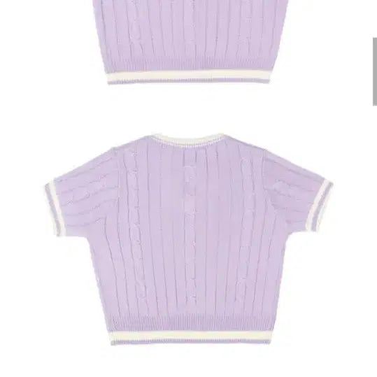 [BUNJANG] Lavender Short Sleeve Knit Top / 라벤더 반팔니트
