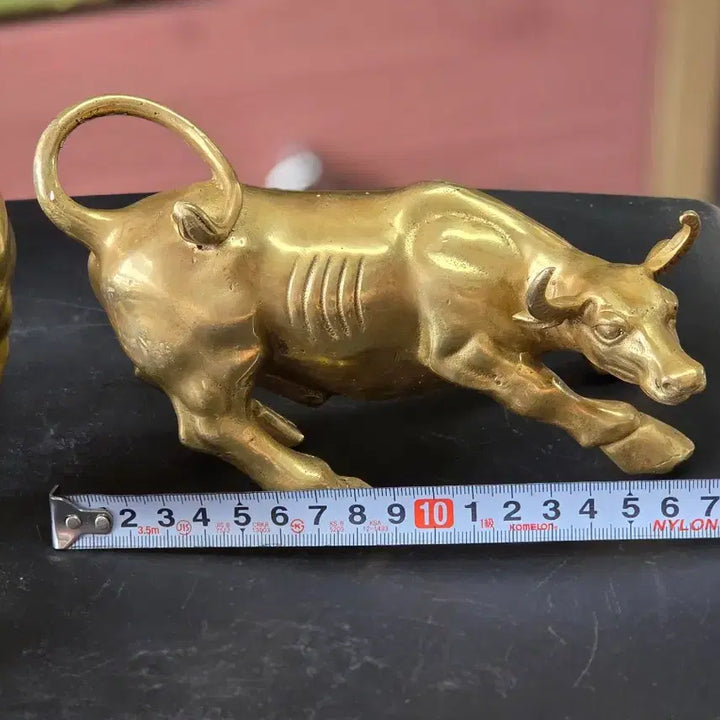 [BUNJANG] Bronze Bull Sculpture Pair / 황소 동조각상 한쌍