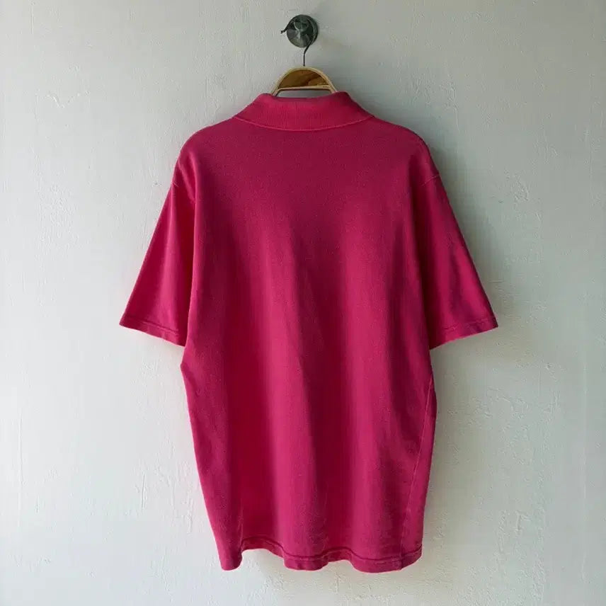 [SOLD OUT] 버버리 핑크 반팔 폴로 티셔츠 S 95