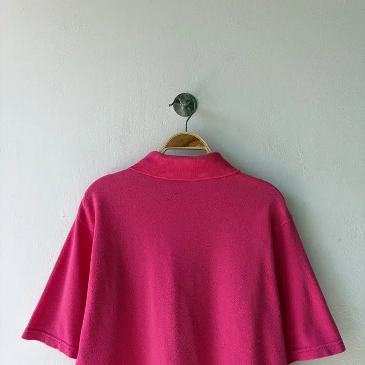 [SOLD OUT] 버버리 핑크 반팔 폴로 티셔츠 S 95
