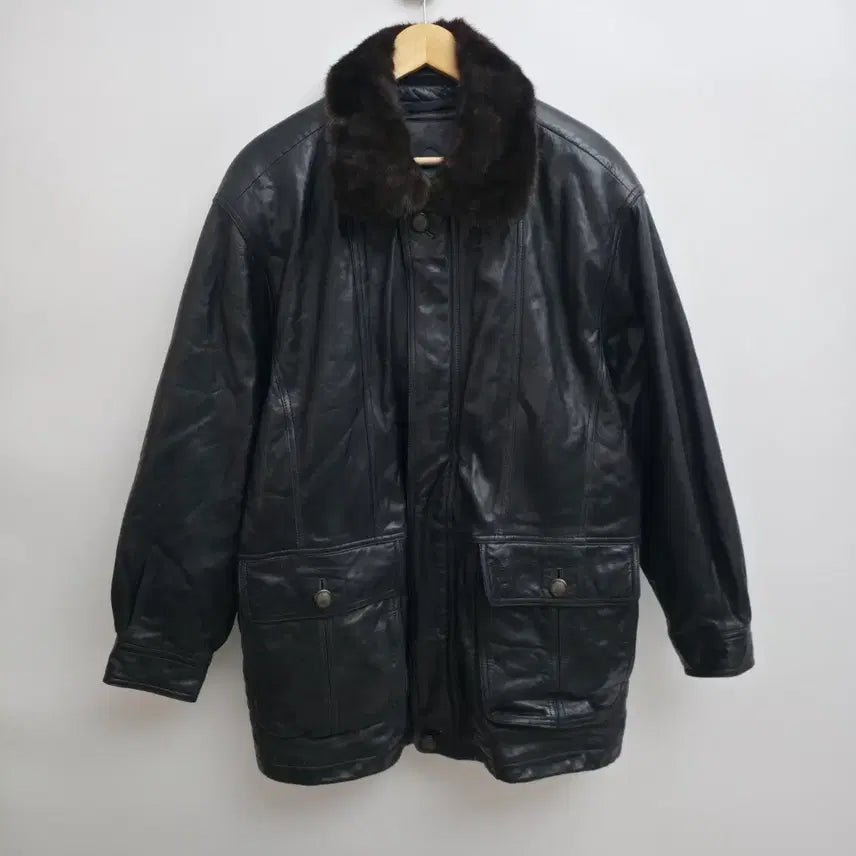 [BUNJANG] Yves Saint Laurent Leather Jacket / [L] 입생로랑 레더 자켓 (내피,퍼 탈부착)