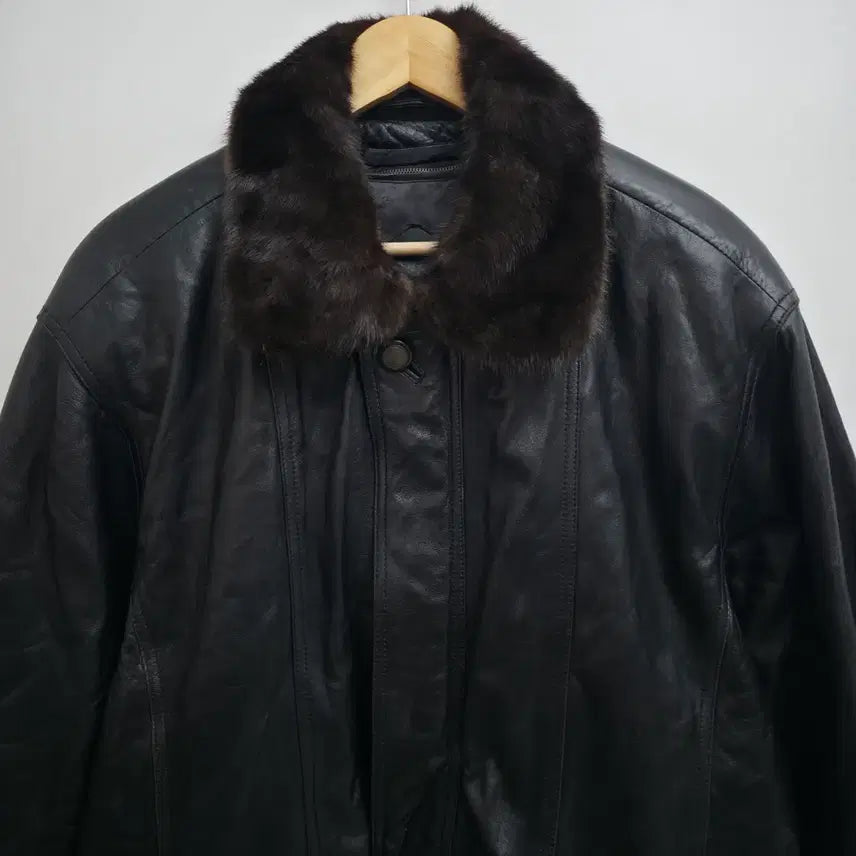 [BUNJANG] Yves Saint Laurent Leather Jacket / [L] 입생로랑 레더 자켓 (내피,퍼 탈부착)
