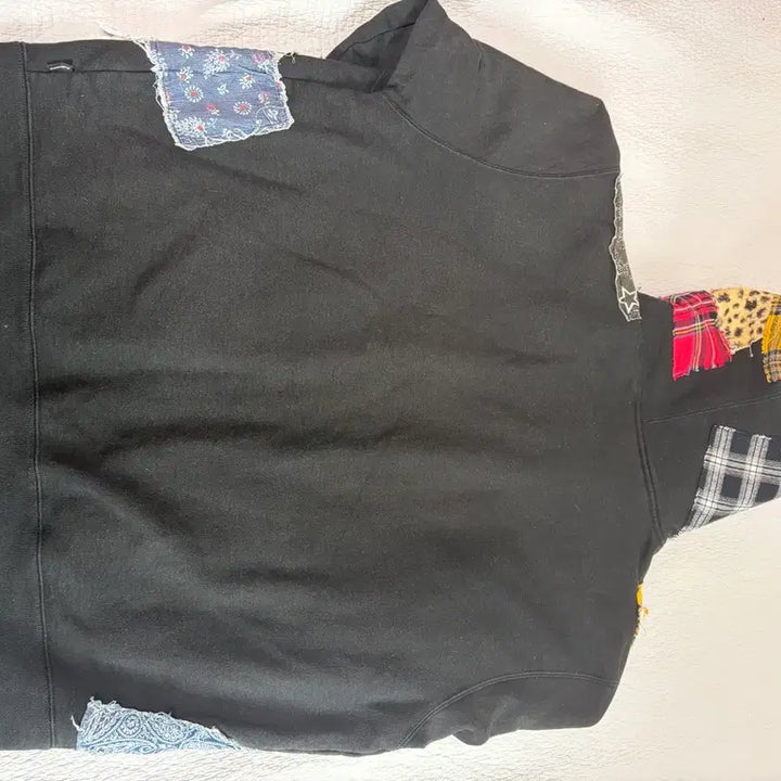 [BUNJANG] Supreme Patchwork Hoodie Zip-up (NewJeans Hanni) / (뉴진스 하니 착용) 슈프림 패치워크 후드집업 L