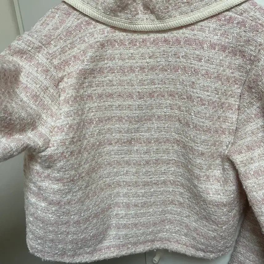 [BUNJANG] STUDIO WHITE Tweed Jacket Pink / STUDIO WHITE 트위드 자켓 핑크