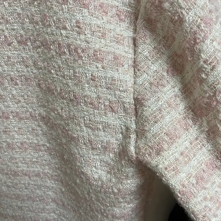 [BUNJANG] STUDIO WHITE Tweed Jacket Pink / STUDIO WHITE 트위드 자켓 핑크