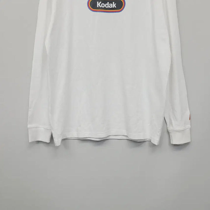 [BUNJANG] Kodak Rainbow Long Sleeve T-Shirt White XL / 코닥 정품 레인보우 긴팔 티셔츠 화이트 105(XL) 오버핏