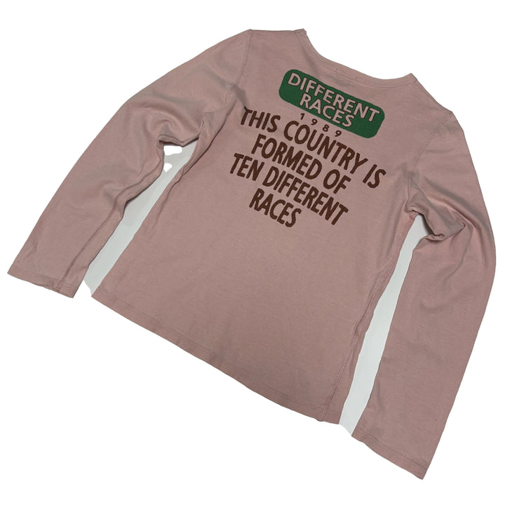 [BUNJANG] Cube Sugar Vintage Lettering Graphic Long Sleeve / 큐브슈가(Cube Sugar) 빈티지 레터링 그래픽 롱슬리브